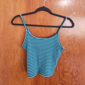 Aerie Stripped Cropped Tank